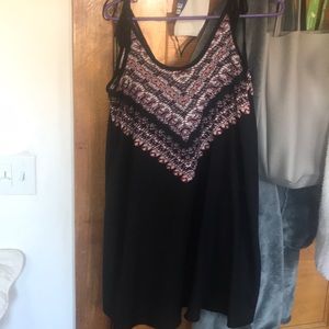 Black dress with design